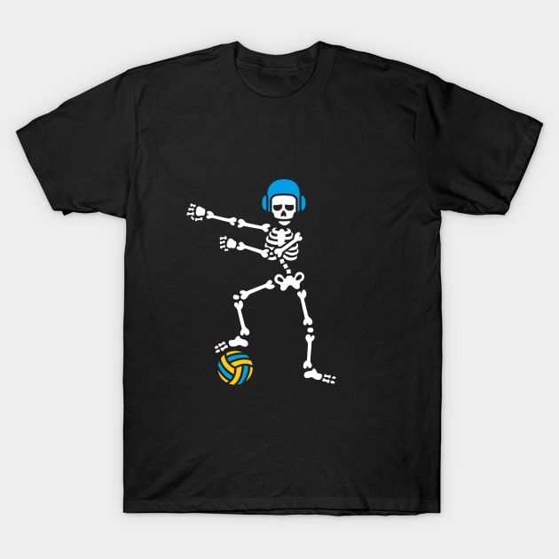 Water polo FLOSS FLOSSING skeleton Halloween T-Shirt by LaundryFactory